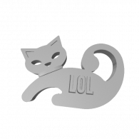 3d model - LOL cat