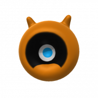 3d model - happy eyeball