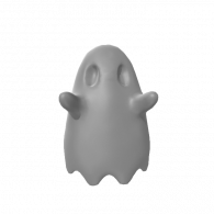 3d model - ghost  neutral