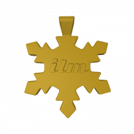 3d model - snowflake pendant 30 mm