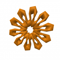 3d model - Flower Plate