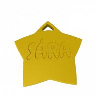 3d model - Sara star pendant