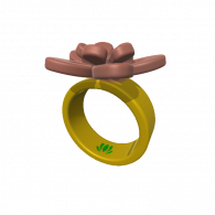 3d model - flower ring