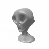 3d model - baby alien