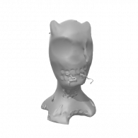 3d model - Ghoul with brains out