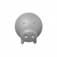 3d model - real pig