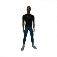 3d model - black guy