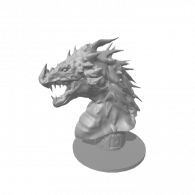 3d model - dragon game piece