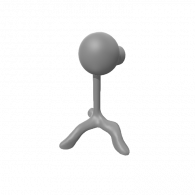 3d model - peashooter but body and legs