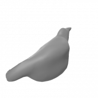 3d model - Crow Assignment bird shape 1