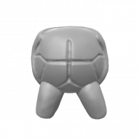 3d model - SHELL w TWO LEGS #2