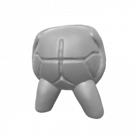 3d model - SHELL w TWO LEGS #3