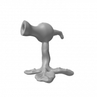 3d model - peashooter but body