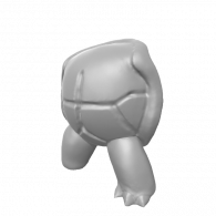 3d model - shell and legs #4