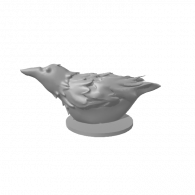 3d model - bird with base