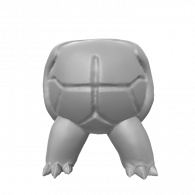 3d model - shell and legs #8