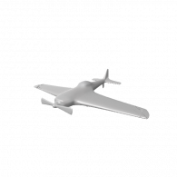 3d model - PlaneMonochrome