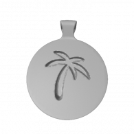 3d model - palm tree pendent