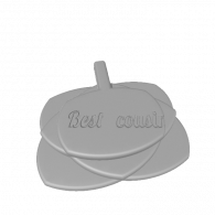 3d model - Leaf Pendant