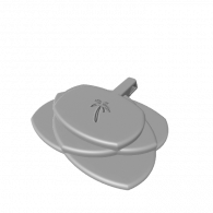 3d model - Leaf Pendant