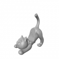 3d model - cat phone stand