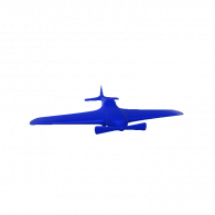 3d model - PlaneMonochrome