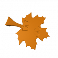 3d model - MAPLE PENDANT