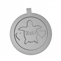 3d model - small circle rotating keychain