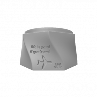 3d model - wavy gift box