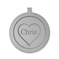 3d model - small circle rotating keychain