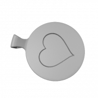 3d model - Round Pendant w/ Heart