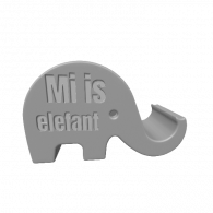 3d model - elefant mobiltarto