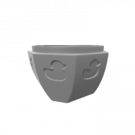 3d model - rounded gift box
