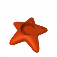 3d model - Star Candle Holder