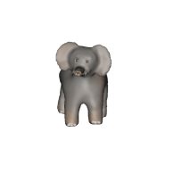 3d model - Szürke elefánt