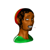 3d model - Smoking Bob Marley