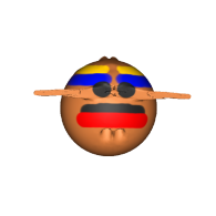 3d model - Crazy Face 