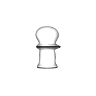 3d model - organic chess: pawn (white)
