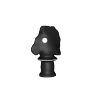 3d model - organic chess: horse (black)