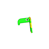 3d model - Green germ from morris has a cold
