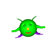 3d model - Multicolored Alien (mix of Octupus (legs), Bug (Antennae),and Alien) Dallas Tilley