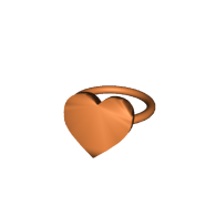 3d model - Heart-ring