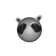 3d model - racoon