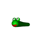 3d model - Happy worm