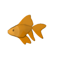 3d model - Golden Fish