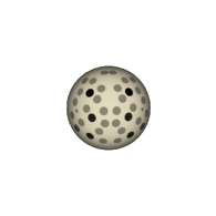 3d model - uncomplete 3-D Golf Ball