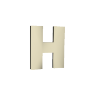 3d model - H