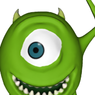 3d model - Mike Wazowski lopoly