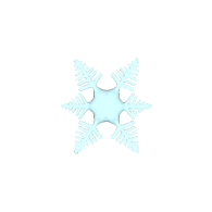 3d model - snowflake 2 lopoly