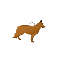 3d model - keyring dog